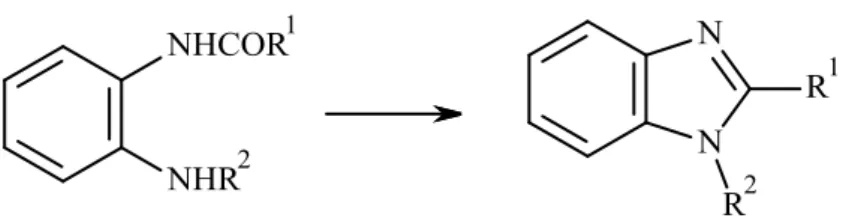 Şekil 1.7. Roeder ve Day’in benzimidazol sentezi. 