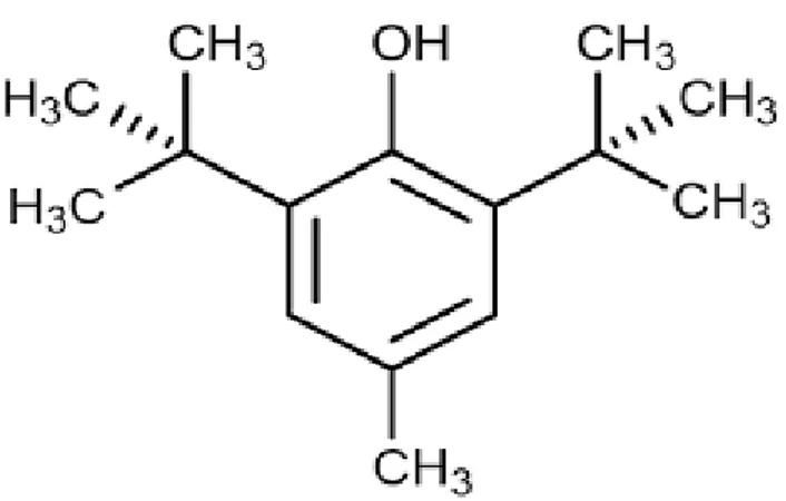 Şekil 8 BHT moleküler yapısı[84]  2.3.4. TBHQ (Tersiyer Bütilhidrokinon) 