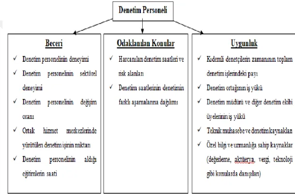 Şekil 2.5. Denetim Personeli Açısından Kalite Göstergeleri 