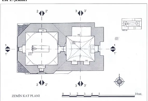 Şekil 1. Bektaş Efendi Türbesi planı. 