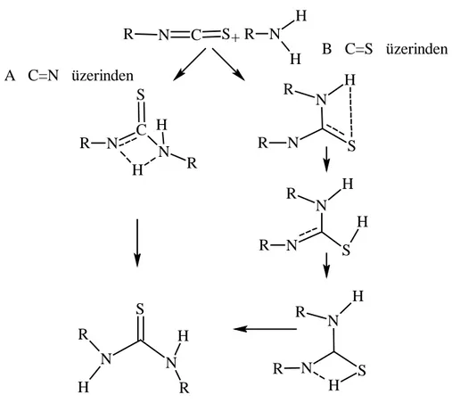 Şekil 1.9. Tiyoüre oluşum mekanizması 