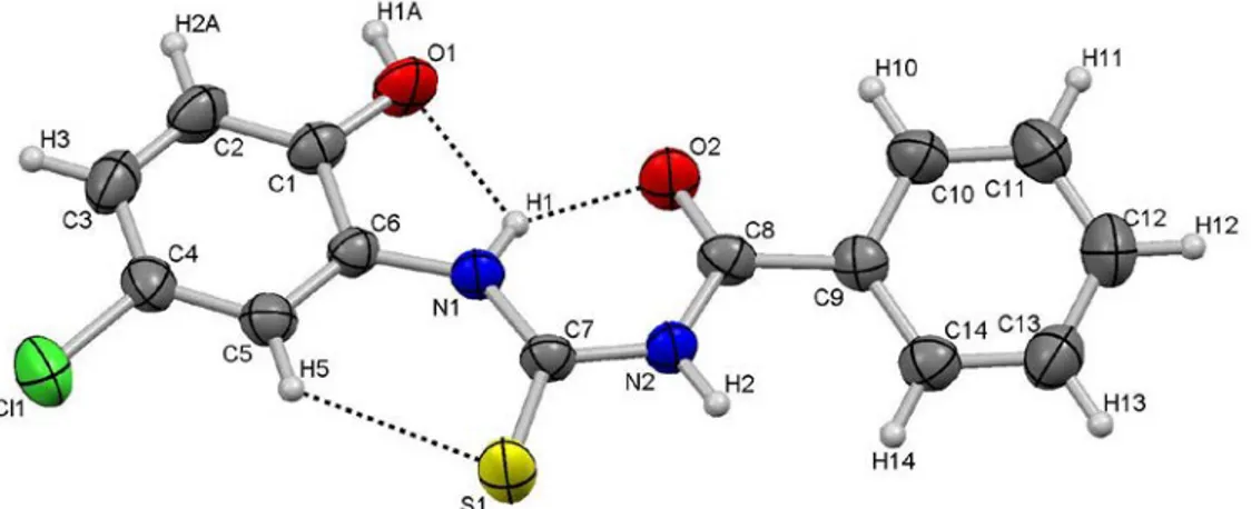 Şekil 3.1 HL 1 ligandının kristal yapısı 