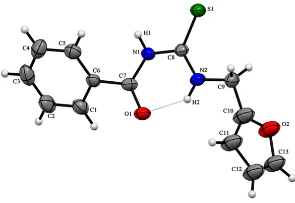 Şekil 3.2 HL 2 ligandının kristal yapısı 
