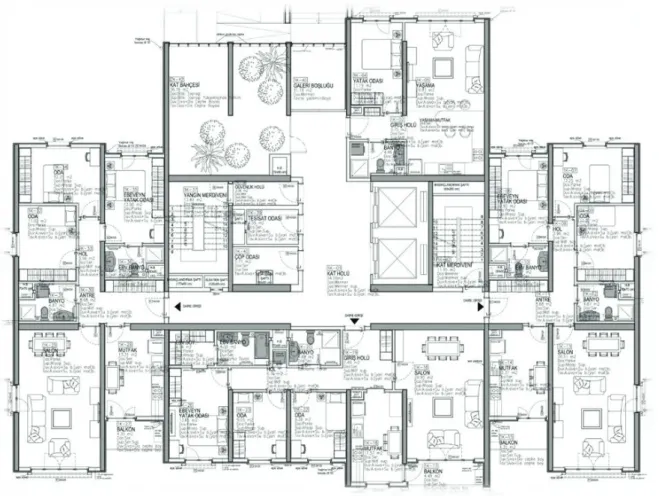 Fig. 1. Sample floor plan for 1 st  Project  3.2. National standards 