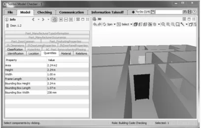 Fig. 2. Imported IFC model in Solibri 