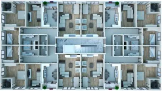 Figure 2. 3D Housing project 
