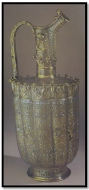 Figure 2. Inlaid pitcher, the Hermitage Museum, Reference: (Ward, 2005: 78) 