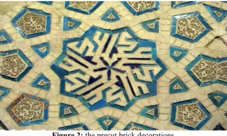Figure 2: the precut brick decorations  THE BRICK DECORATIONS BY COMBINATION OF TILING 