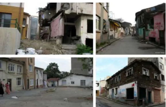 Figure 1. Several views from Sulukule before demolition (http://www.fatih.bel.tr/icerik/1155) 