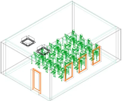 Figure 1:  Architectural model of computer laboratory. 