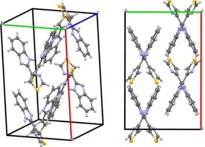 Figure  4.  Unit  cell  of  the  room  temperature  crystalline  form  of  thiabendazole