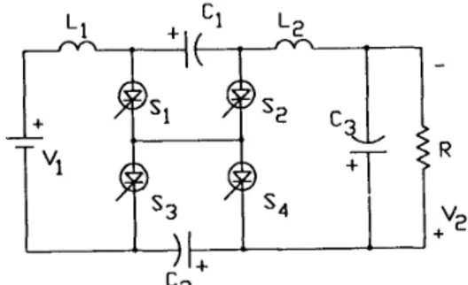 Figure 3:  Schematic of  the Dual  Capacitive  Coupled Con-  verter Circuit. 