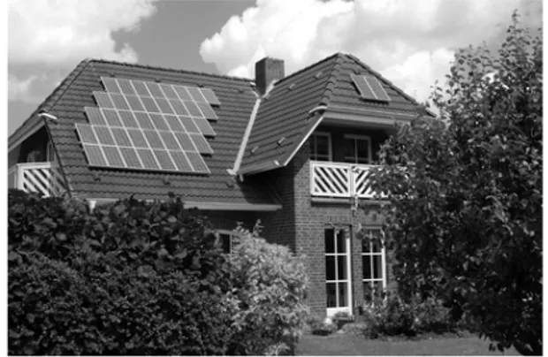 Şekil 12 Çatı Üzerinde Fotovoltaik Panel  Uygulaması 