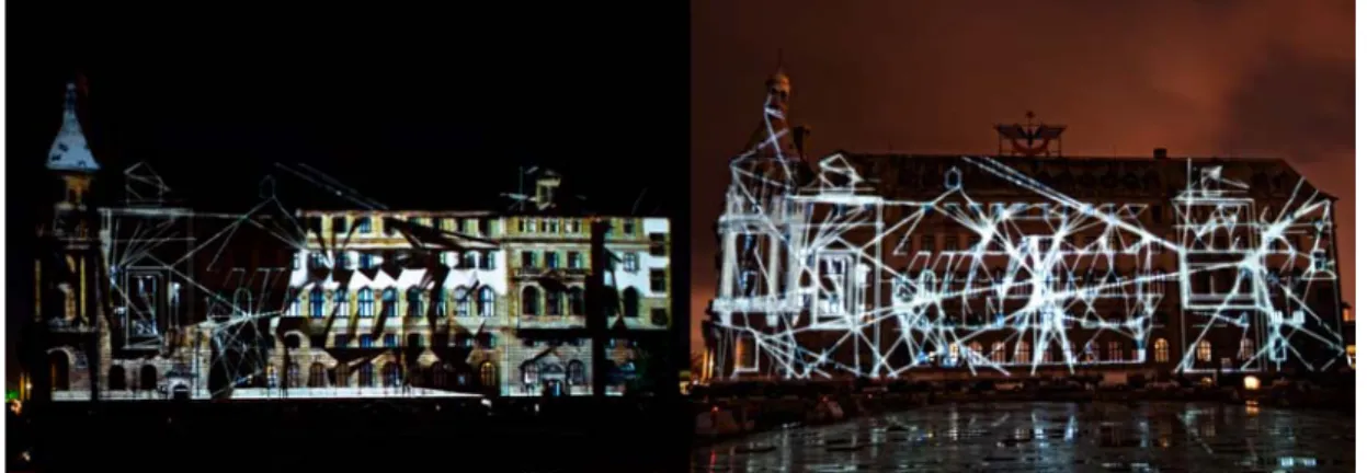 Figure 6. Shots from scene 7 (related structures: people)  Scene 8: Whirling Dervish (14:33) 