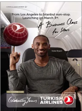 Figure 2: Turkish Airlines Posters of Kobe Bryant 