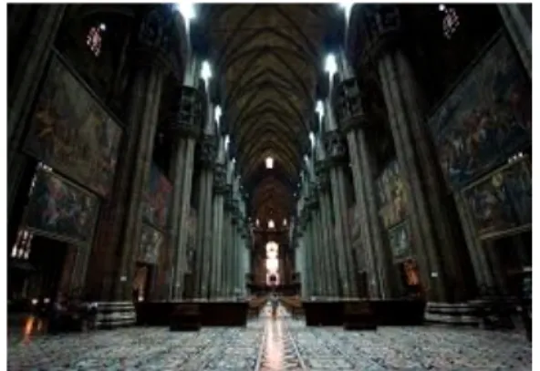 Figure 4. Shows the elongation of the high-rise building in the Gothic churches reach God  Many Christians decorated their churches graffiti in a way late antique-style even in terms of theme,  and  in  the  interpretation  of  the  paintings  said  that  