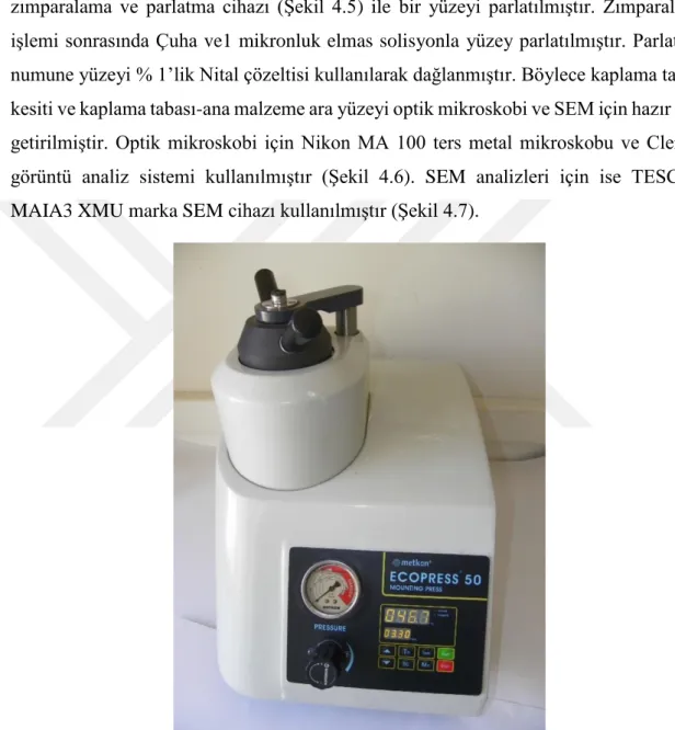 Şekil 4.4. Metkon Ecopress 50 sıcak bakalit kalıplama 