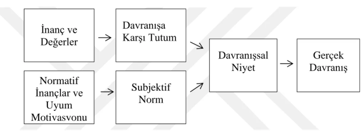 Şekil 5. Sebepli Davranış Teorisi  Kaynak: Davis vd., 1989:984 