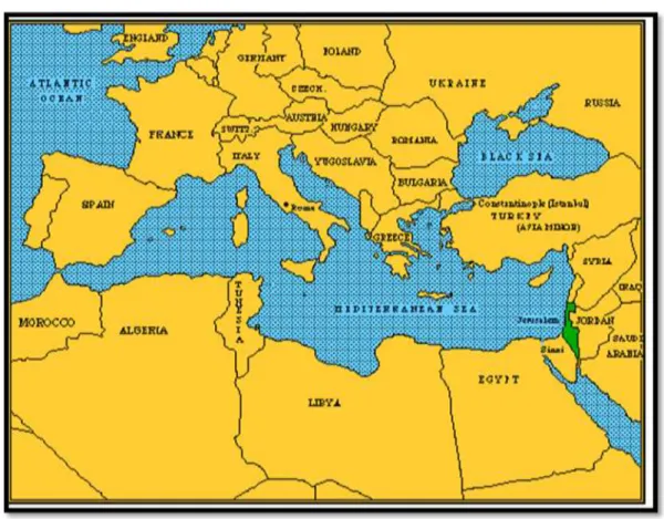 Şekil 1.3. Akdeniz ve Avrupa Ülkeleri 