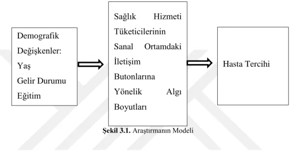 ġekil 3.1. AraĢtırmanın Modeli 