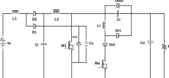 Figure  1  represents  the  circuit  configuration  of  the  proposed  dual-boost  pulse  width  modulation  (PWM)  converter