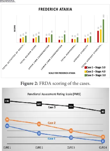 Figure 2: FRDA scoring of the cases.
