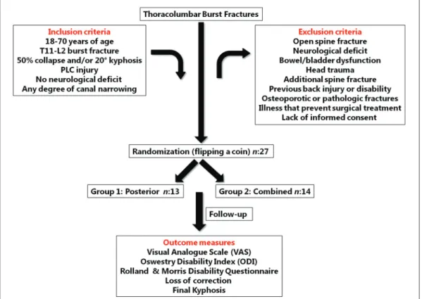 Figure 1: Randomization  schema that shows the  flow of patients.