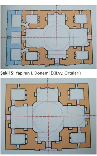 Şekil 5: Yapının I. Dönemi (XII.yy. Ortaları) 