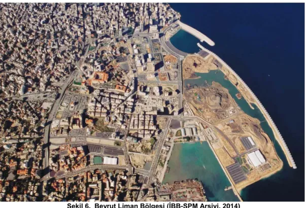 Şekil 6.  Beyrut Liman Bölgesi (İBB-ŞPM Arşivi, 2014) 