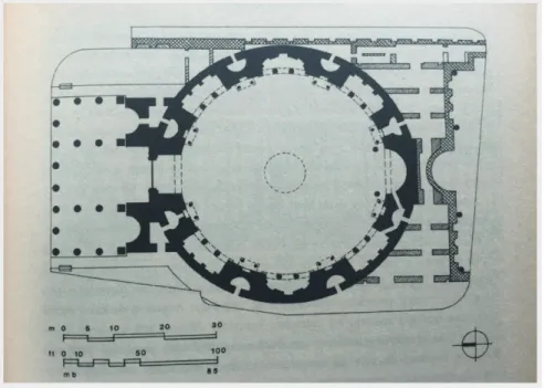 Şekil 9. Pantheon’un Planı (Leland M. Roth, 2006).