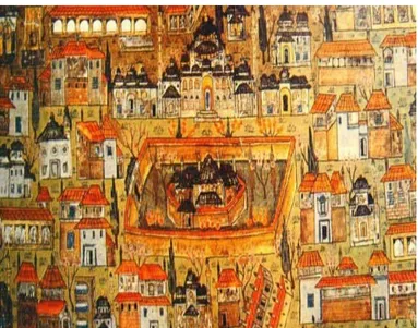 Şekil 2.2. 1537 tarihli Matrakçı Nasuh’un, ‘Beyan-ı Menazil-i Sefer-i Irakeyn-i Sultan  Süleyman Han’ isimli eserinde Saray-ı Atik