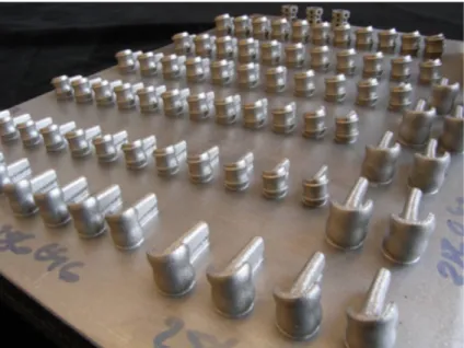 Figure 7 Batch of finger implants in EOS CobaltChrome MP1[2]. 