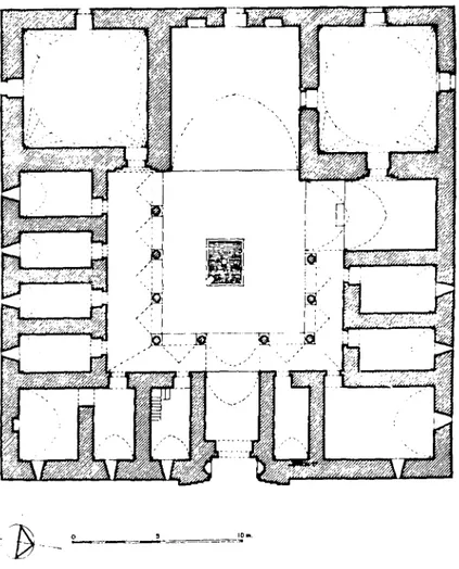 Şekil 20: Ermenek Tol Medrese planı (A. Kuran) 