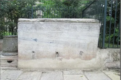 Şekil 11 Avlu Kapısında Ayşe Sultan Çeşmesi’nin Konumu
