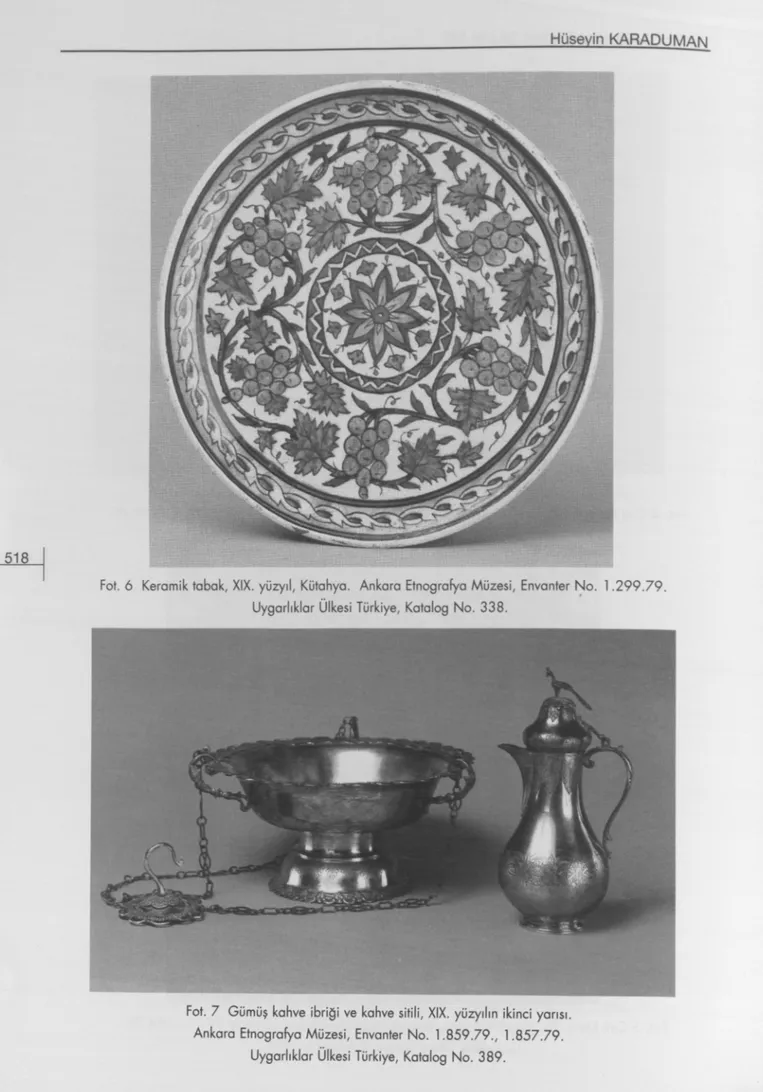 Fot. 6 Keramik tabak, XIX. yüzyıl, Kütahya. Ankara Etnografya Müzesi, Envanter No.  Uygarlıklar Ülkesi Türkiye, Katalog No