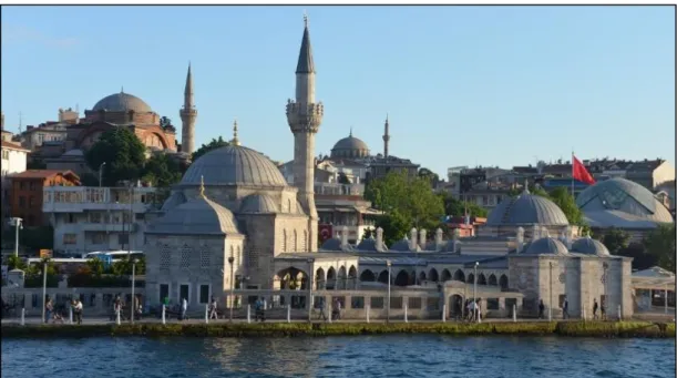 Şekil 6.9: Denizden Şemsi Paşa Külliyesine bakış 