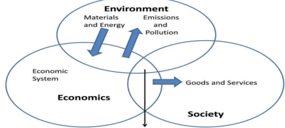 Figure 1. Sustainable development concept (Azapagic and Perdan 2000, p. 244).