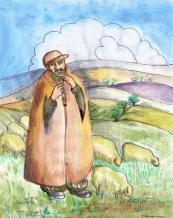 Şekil 1. Kepenekli Çoban ve kavalı