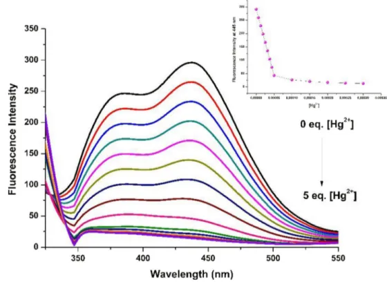 Fig. 3 Competition studies of PDI/Trp with Hg 2+ in the presence of various metal ions at 455 nm in HEPES/DMSO (95:5, v/v)
