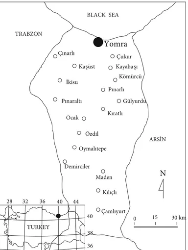 Figure 1. Map of the research area. 