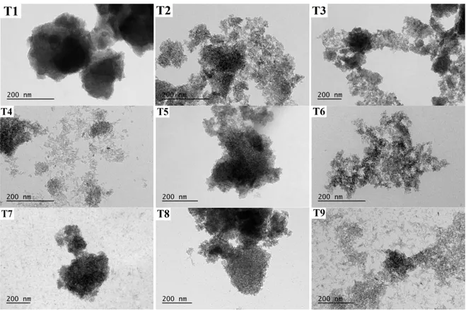 Figure 3.  TEM images of TiO 2  nanopowders 