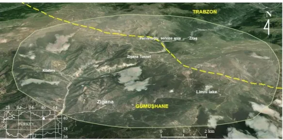 Figure 1. Map of the research area  2. Materials and methods 