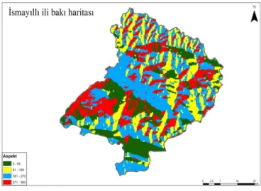 Şekil 6. Eğim haritası 