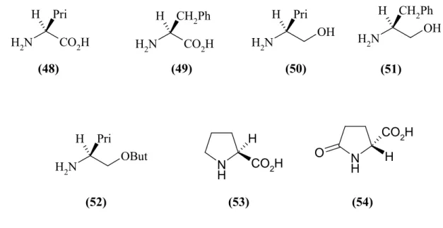 Şekil 1.1.25. Hacimli yan zincire sahip aminoasit örnekleri 