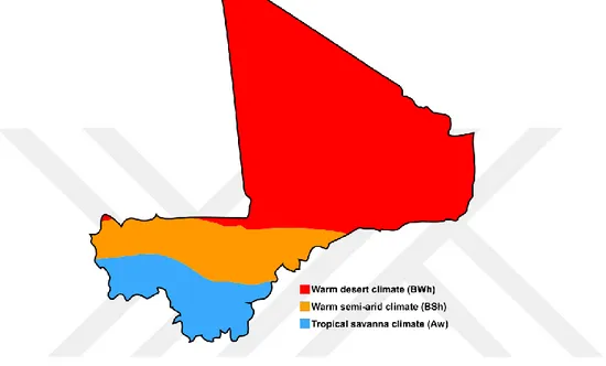 Figure 12. Climate Classification in Mali (n.d). 