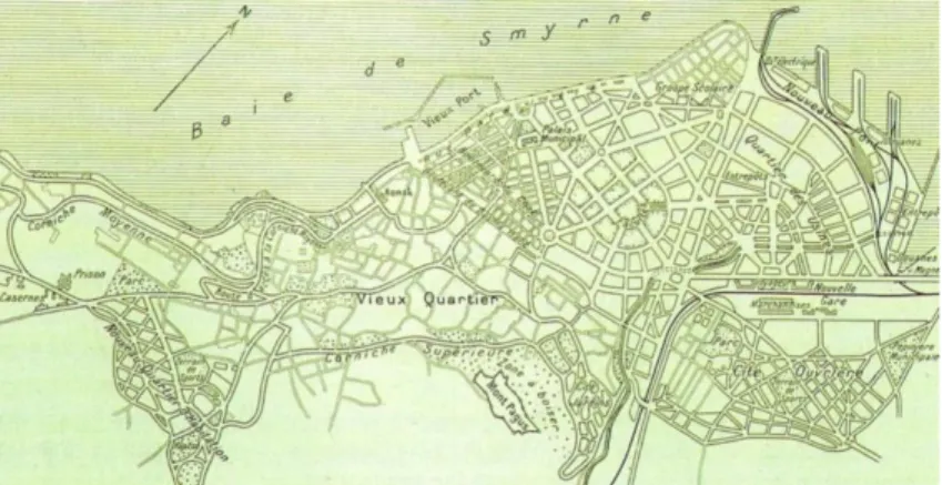Figure 5 Danger and Prost’s plan for İzmir, 1925 (Atay, 1998, 181) 