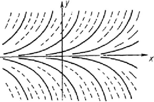 Figure 2.1 Direction field of the diff. eq.       from Collatz (1986) 