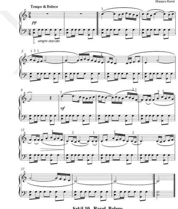 Şekil 10.  Ravel, Bolero 