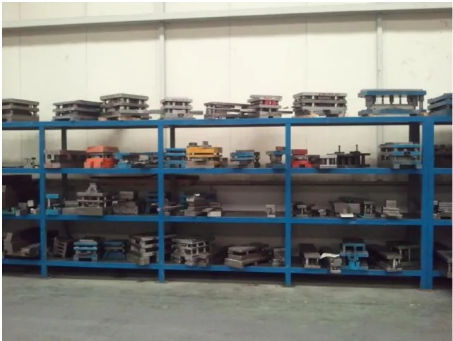 Figure 6: Mold shelf 