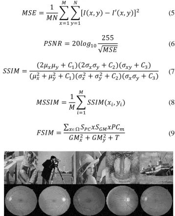 Fig. 4. Images used in the application 